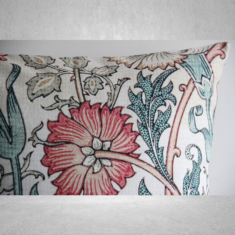 William Morris Floral Decorative Throw Pillow cover