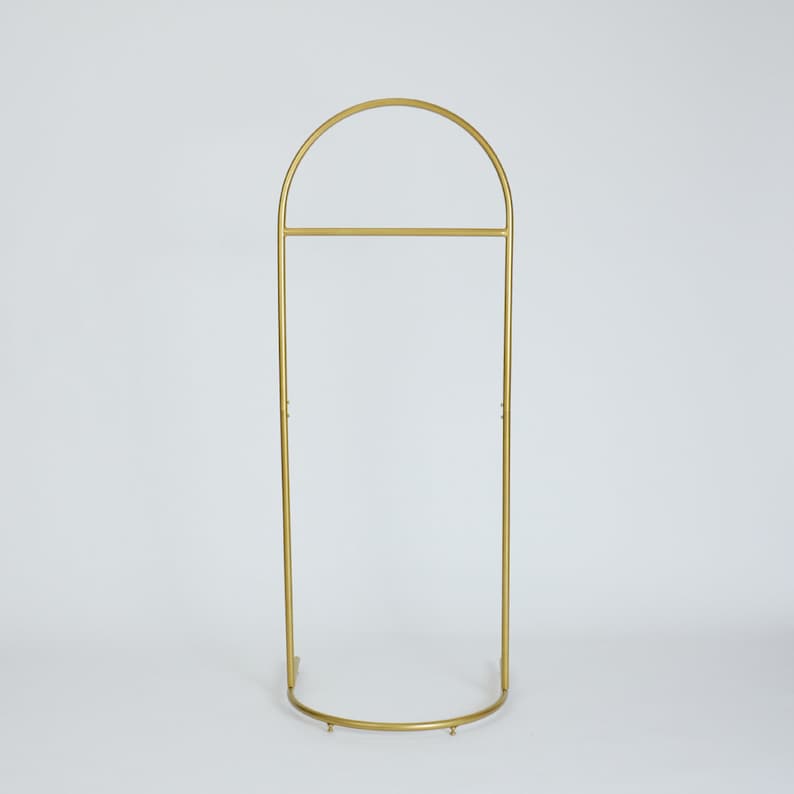 Gold Custom Clothing Rack, Brass Free Standing Coat Rack, Metal Industrial Clothes Rack Stand, Garment Rack for Retail, Entryway, Bridal