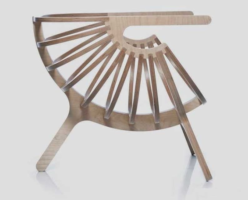 Wooden chair, cnc chair, laser cut files, cnc files, dxf files, vcarve files, cnc wooden furniture, cdr files, cnc carving