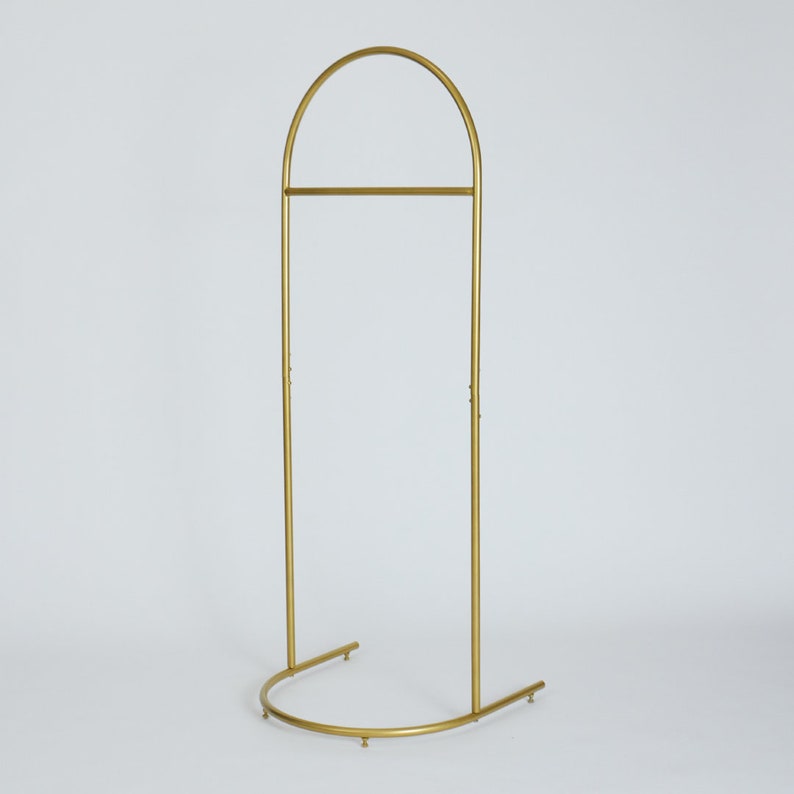 Gold Custom Clothing Rack, Brass Free Standing Coat Rack, Metal Industrial Clothes Rack Stand, Garment Rack for Retail, Entryway, Bridal