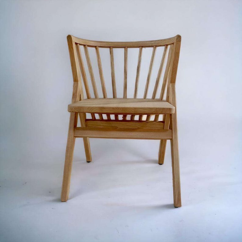 natural wooden chair with long bars (lot/lot)