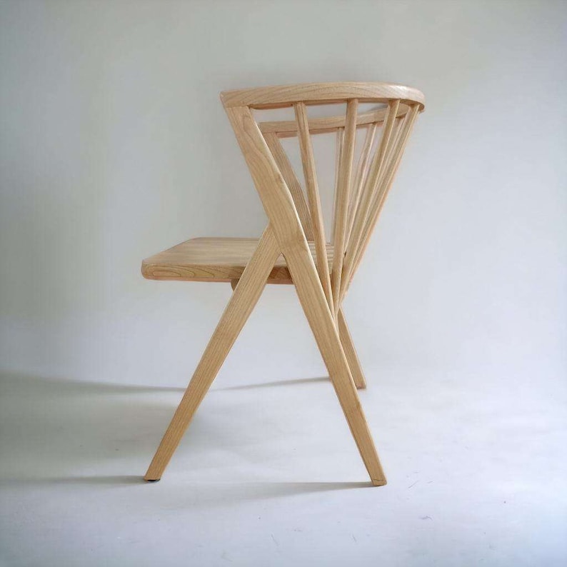 natural wooden chair with long bars (lot/lot)