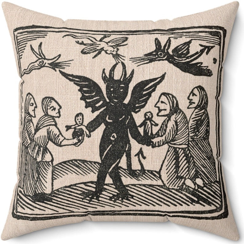 Witches and Demons Exchange Dolls Accent Pillow