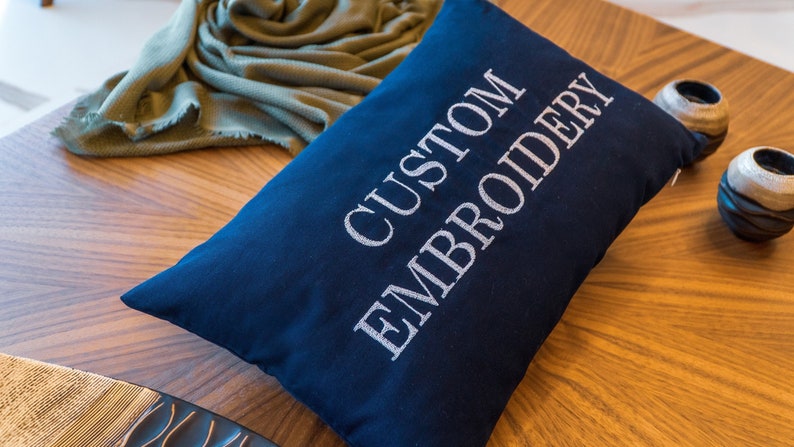 Custom Embroidery Pillow, Customize Pillow