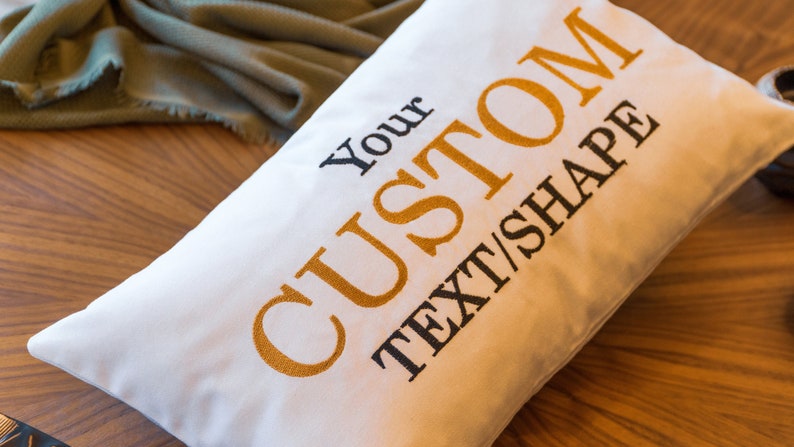 Custom Embroidery Pillow, Customize Pillow