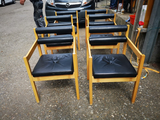 6x Austrian vintage chairs