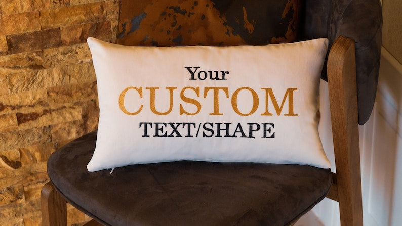 Custom Embroidery Pillow, Customize Pillow