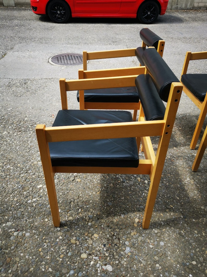 6x Austrian vintage chairs