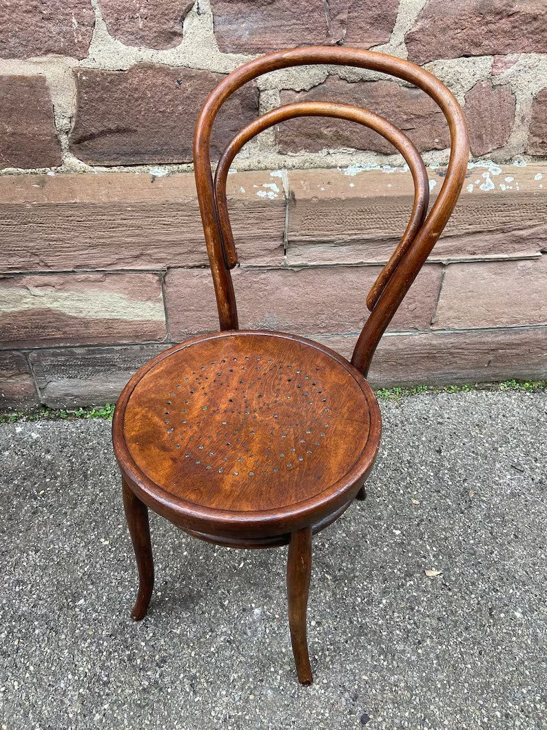 1 bistro chair 1880s Restaurant cafe chairs French Bentwood Nr 14 in bent wood albert Stoll Waldshut Germany