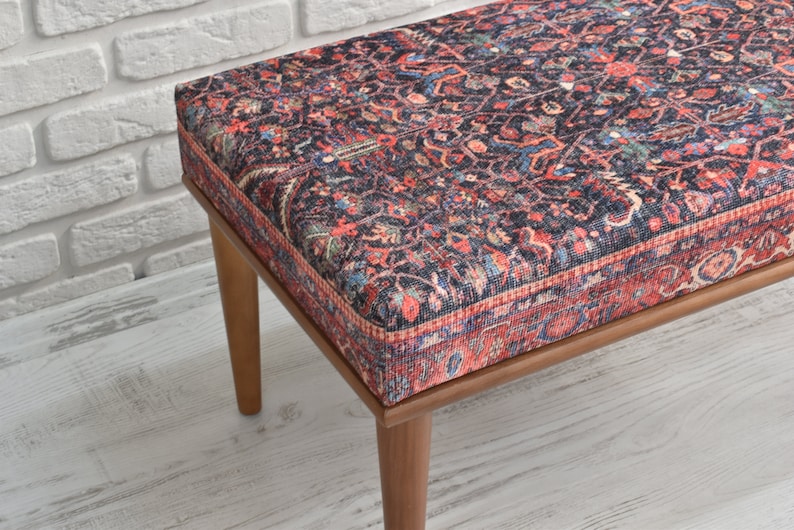 Bedroom bench / ottoman bench / sitting bench / bench for kitchen table / ethnic kilim bench / footstool ottoman / entryway bench