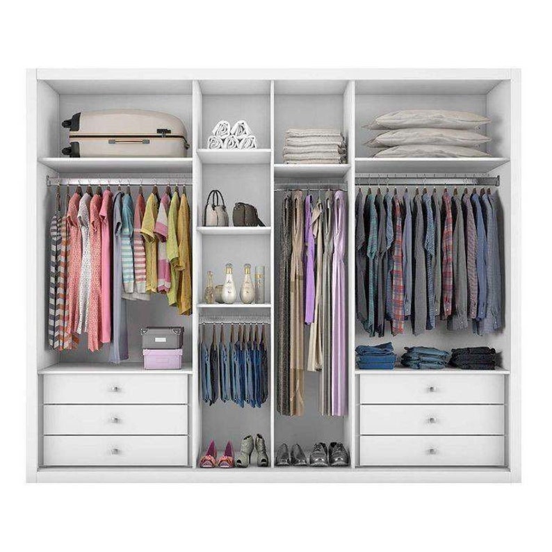 Whole wardrobe plate-type full set of Assemble Furniture simple Bedroom Five door Economical Wardrobe AliExpress