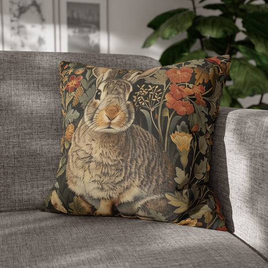 Pillow Vintage Inspired William Morris Rabbit Bunny Living Room Decor