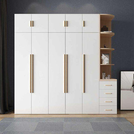 Whole wardrobe plate-type full set of Assemble Furniture simple Bedroom Five door Economical Wardrobe AliExpress