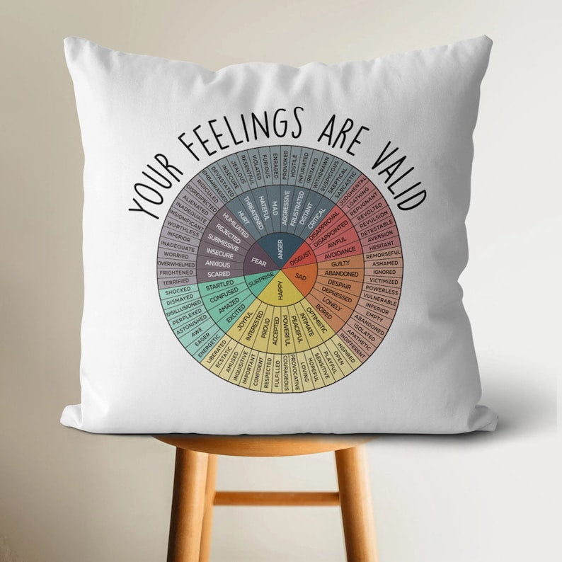 Your feeling Feelings Wheel Pillow