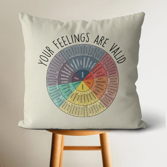 Your feeling Feelings Wheel Pillow