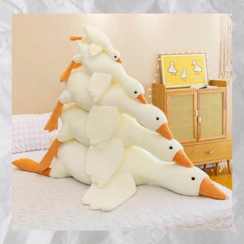 Whimsical Goose Body Pillow